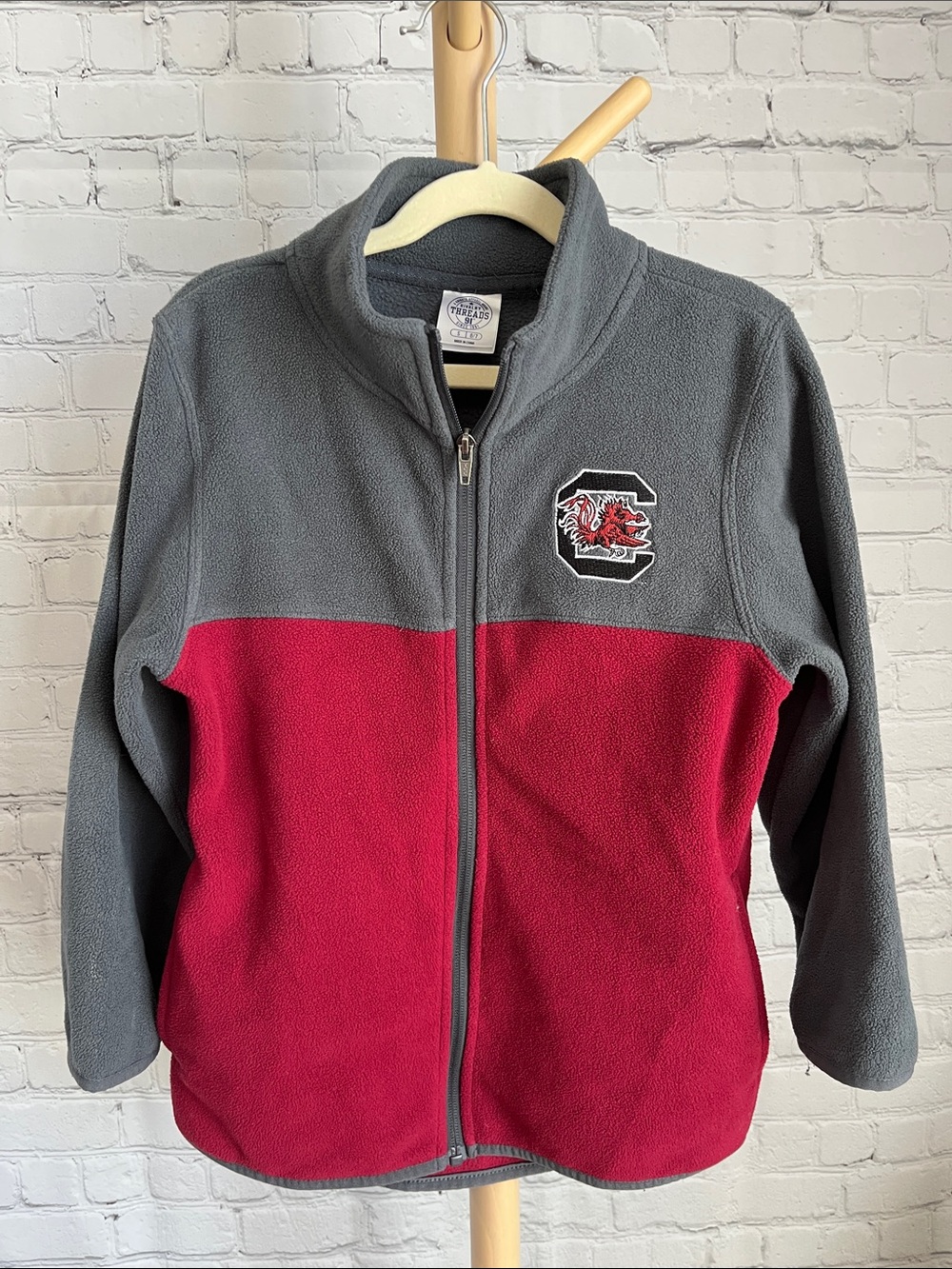 ⭐️⭐️PICK 5 / $20 South Carolina Gamecocks Kids Grey and Red Fleece Jacket